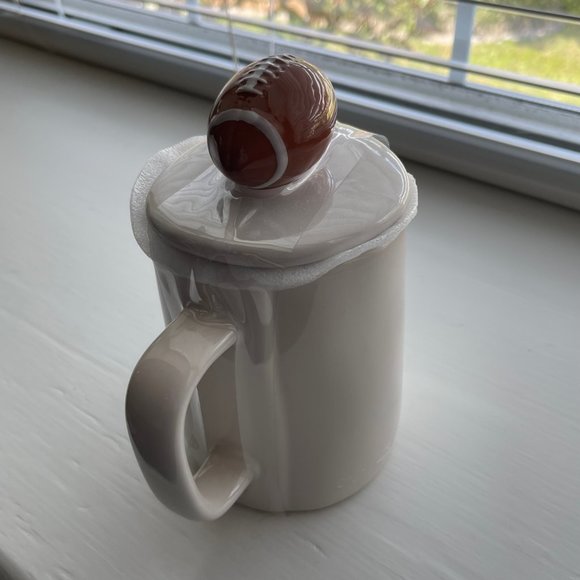 New Rae Dunn by Magenta GAME DAY Football Mug and Lid - Picture 5 of 11